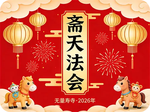 法讯 | 无量寿寺举行丙午新春供佛斋天法会 祈愿国家昌盛 人民安康