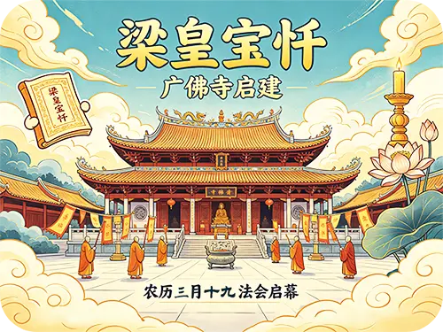 法讯 |九江柴桑区广佛寺春季《梁皇宝忏》暨精进佛七法会通启
